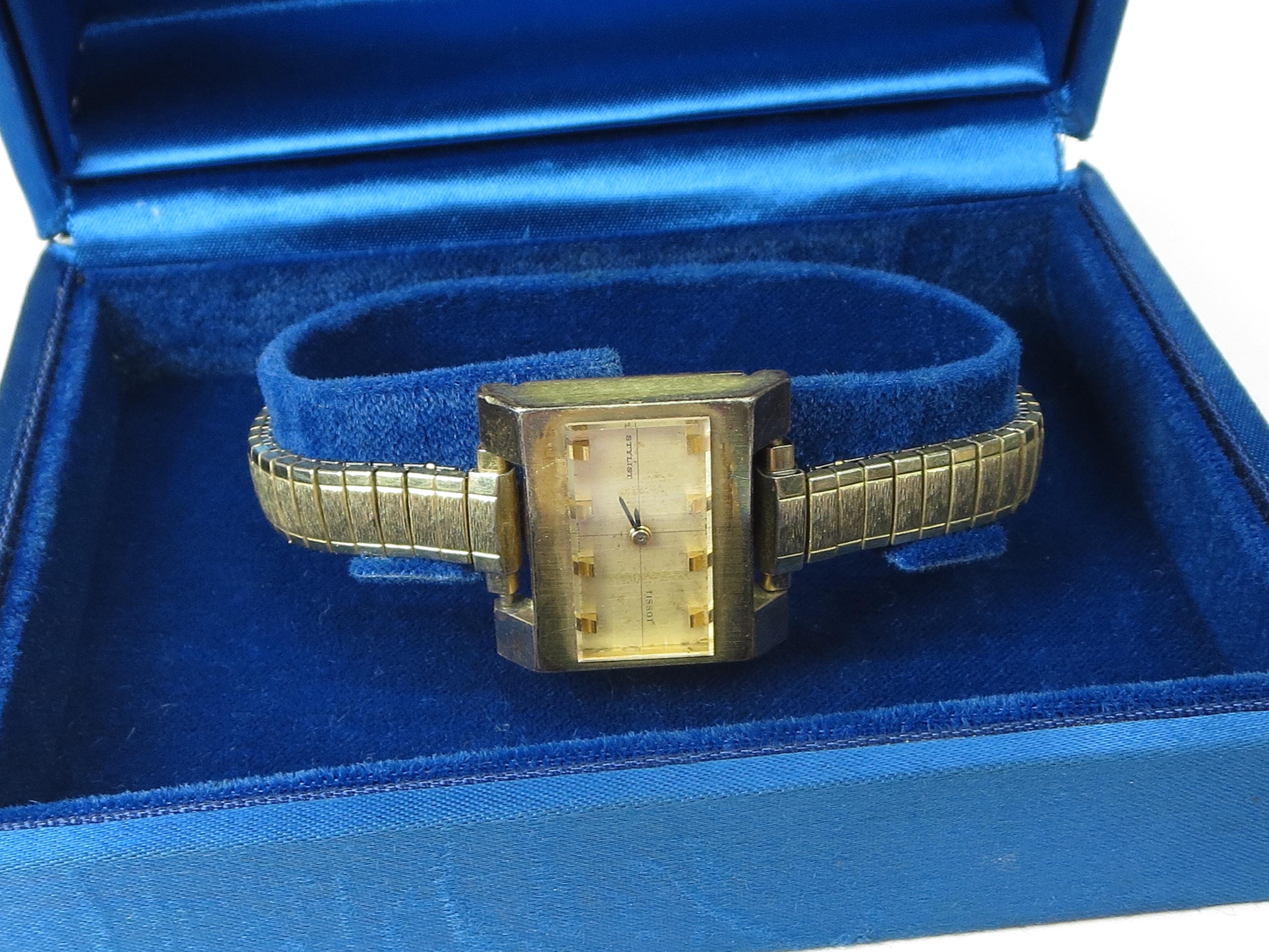Vintage Tissot Stylist Manual Wind Women\'s Watch Vintage Tissot Stylist Swiss Made manual-wind elegance Gold  main image 4