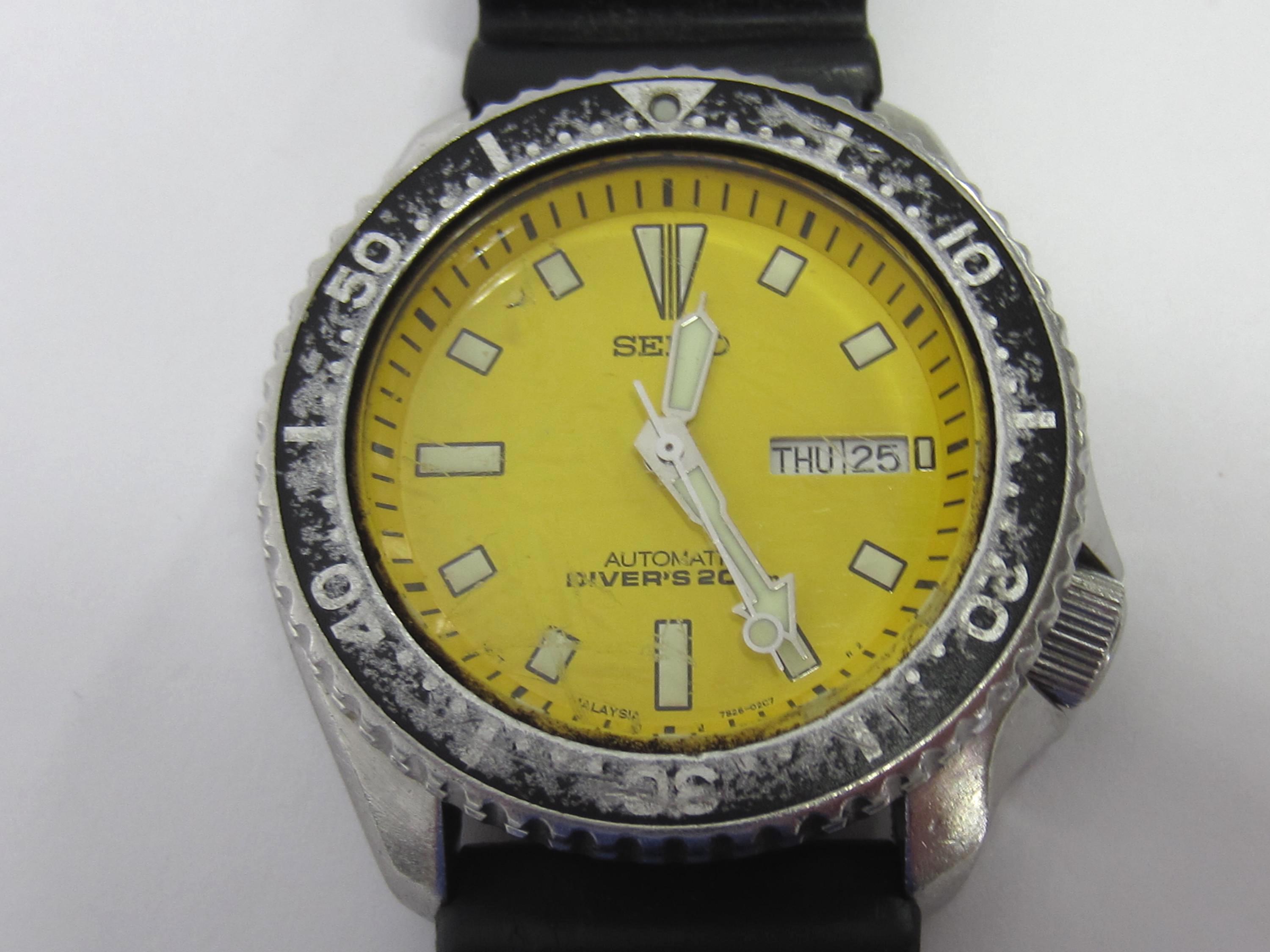 1989 Vintage Seiko Scuba 200m Titanium JDM Diver 39mm Ghost