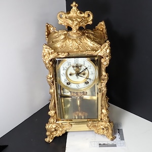 Ansonia Crystal Regulator Clock - Etsy