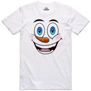 Christmas Snowman Men T Shirt Happy Festive Regular Fit Cotton Tee
