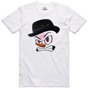 Christmas Snowman Men T Shirt Angry Gangsta Festive Regular Fit Cotton Tee