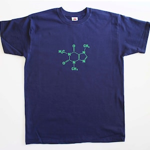 Caffeine Molecule Funny Geek Mens Loose Fit Cotton T-Shirt