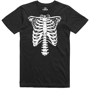 Halloween T-Shirt Costume Mens Funny Skeleton Regular Fit Tee