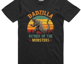 Fathers Day Gift  Dadzilla Funny Dad T Shirt Father&#39;s Day Gift Regular Fit Gildan Cotton Tee