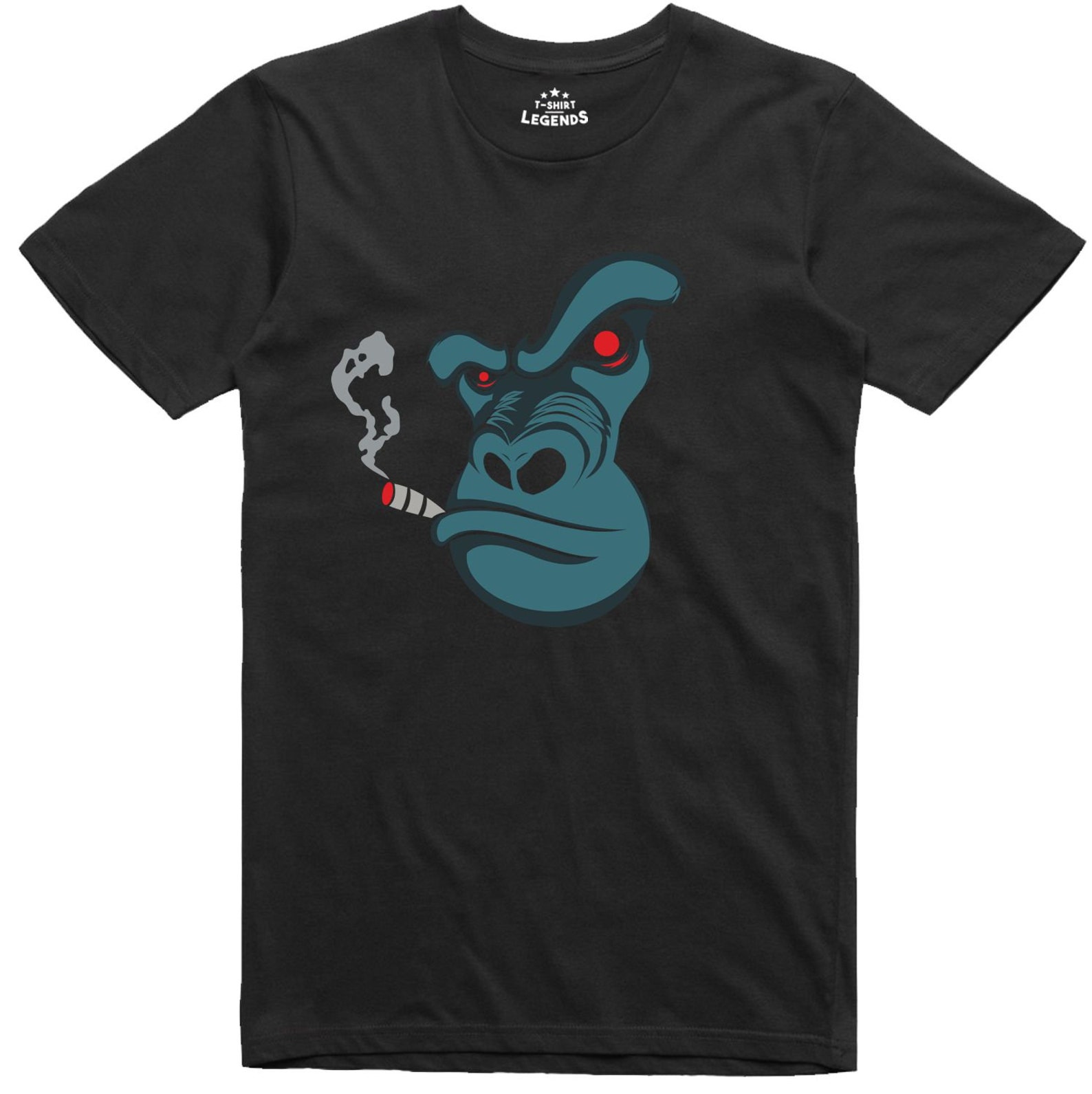 T-Shirt Gorilla Gangsta Drôle 100% Coton Ringspun Softstyle