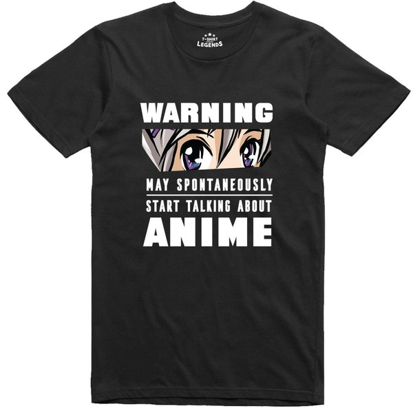 Mens Anime T Shirt Manga Japanese Geek Regular Fit Gildan Tee