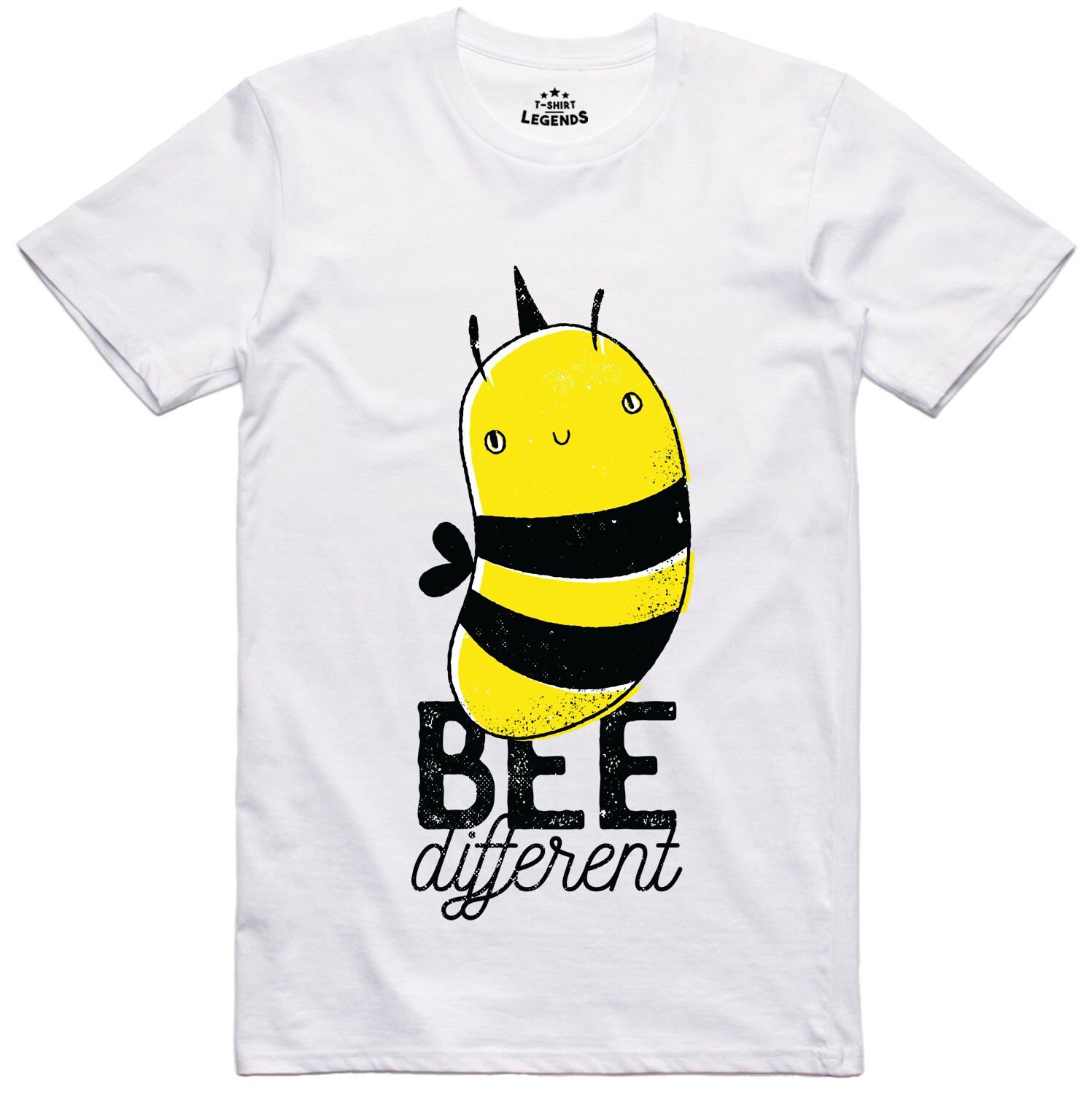 Image of Bee Different Cute Nature Honey 100% Cotton Regular Fit T Shirt