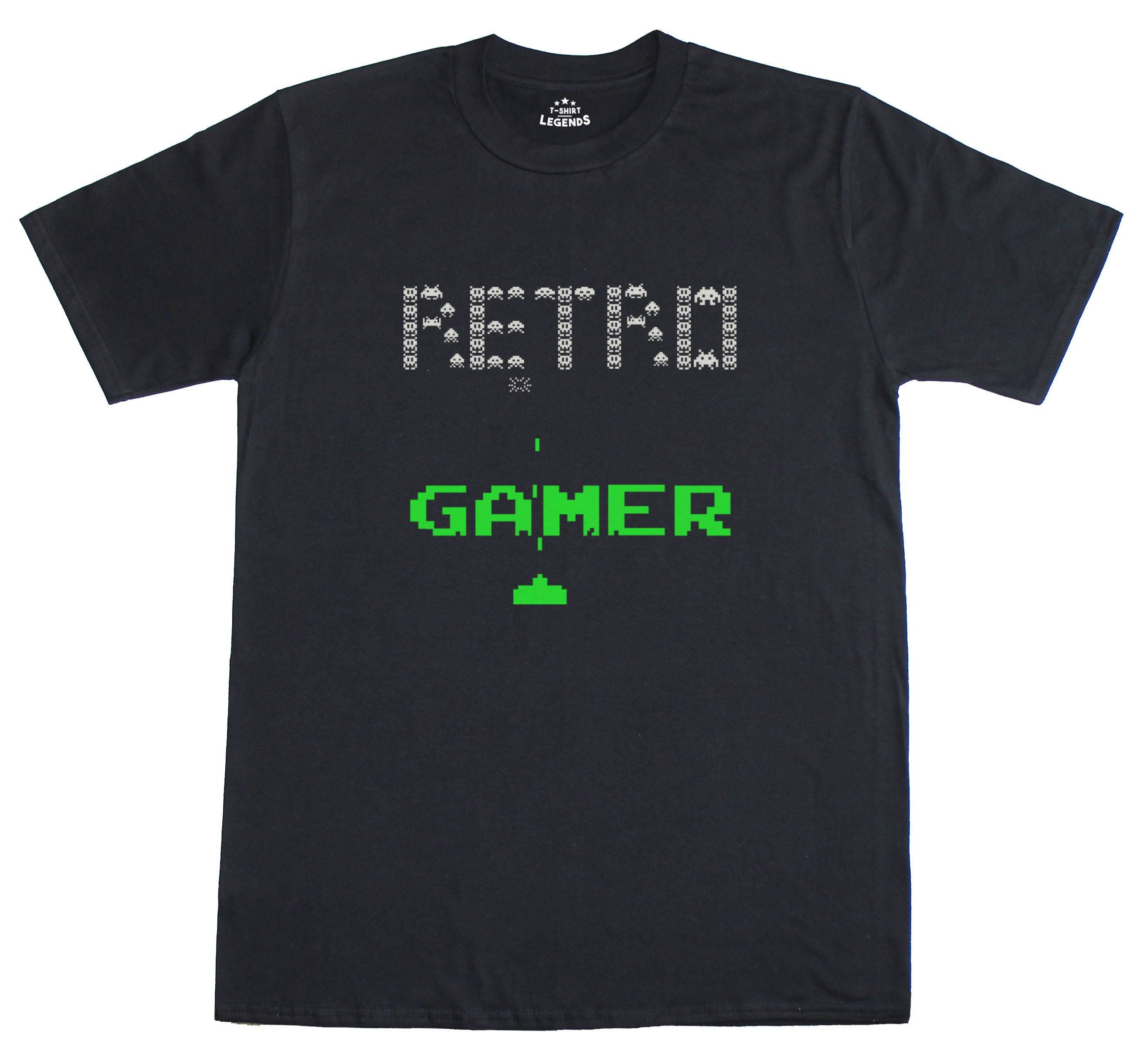 Image of Retro Gamer Old School Arcade Player Regular Fit Mens Brand New T-Shirt