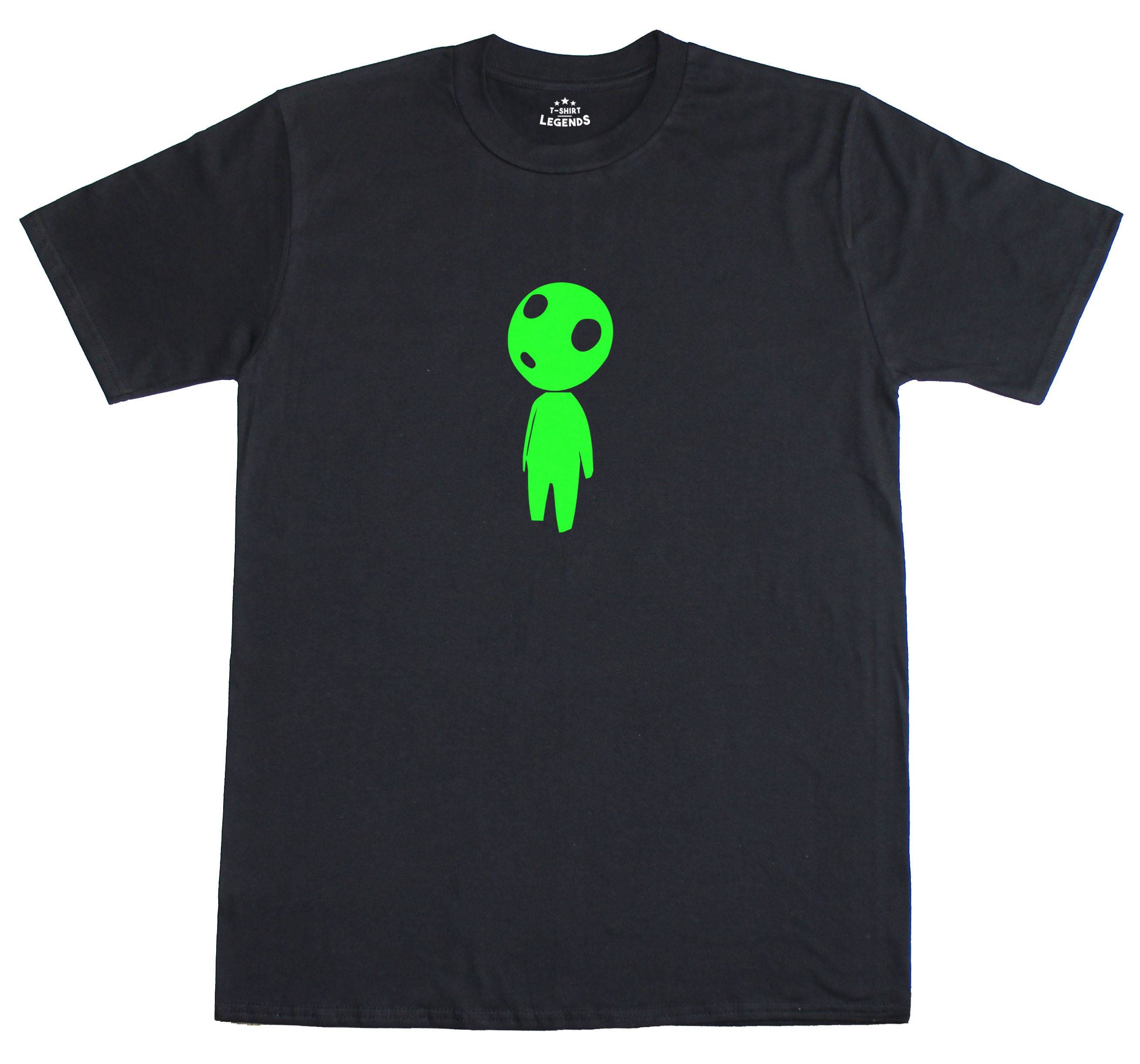 Image of Glow in The Dark Kodama Tree Spirit Mens Regular Fit Cotton T-Shirt