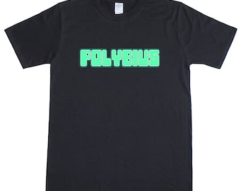 Polybius Urban Legend Arcade Game Reto Mens Cotton T Shirt