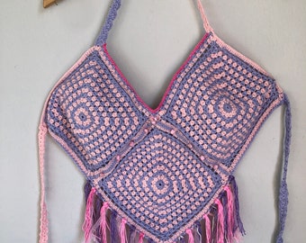 crochet crop top,crochet top,handmade crop top ,summer topcotton size Us numeric 10 -12-14 fits ( SM -L-XL xxl eur)