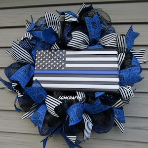 Police Officer Support Wreath Law Enforcement Support Wreath Police Hero Wreath Law Enforcement Encouragement Wreath Police Officer Wreath