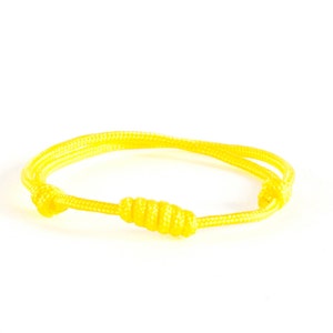 Rock Climbing Bracelet, Rope Bracelet, Braided Bracelet. Rock Climbing Jewelry. 3mm yellow