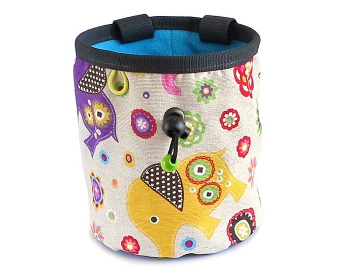 XL Bouldering Chalk Bag. Chalk Bucket for Rock Climbing. Climb Pouch. Climbing Purse