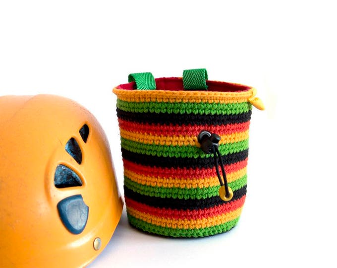 Bouldering And Boulder Gear, Bouldering Chalk Bucket, Bouldering Accessories Chalk Bag. M Size.