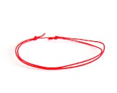 Red Bracelet For Protection, Red Bracelet String, Red Bracelet Lucky For Men And Women Adjustable Buddhist Feng Shui Cuff Good Luck. 0.8 mm