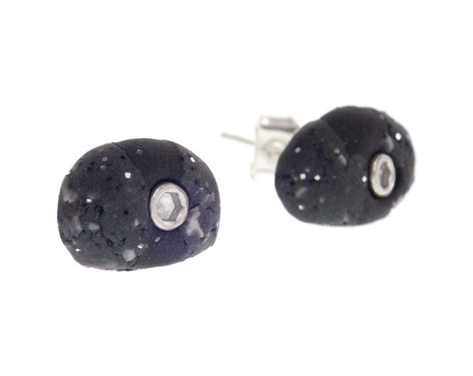 Climbing Accessories Gifts. Rock Holds Earrings Studs for Him or Her. Customizable Granite Stone Crimp Earrings for Adults Ladies Guys Girls
