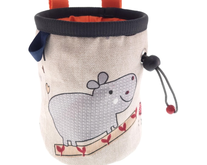 Cute Chalk Bag, Rock Climbing Chalk Bag Boy, Girl, Ladies, Animals Bouldering Purse Gifts. M Size