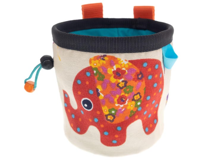 Bouldering Kid Chalk Bag. Children's Rock Climbing Gym Chalk Pouch. Small Child Boulder Bucket for Wall Climb, for Kids. S Size