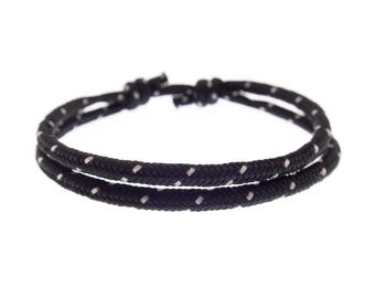 Adjustable Bracelet Men Women, Sliding Knot Friendship String Wristband, Mens Cord Slip Knot Bracelet. 2 mm