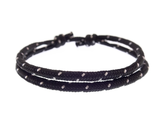 Adjustable Bracelet Men Women, Sliding Knot Friendship String Wristband, Mens Cord Slip Knot Bracelet. 2 mm