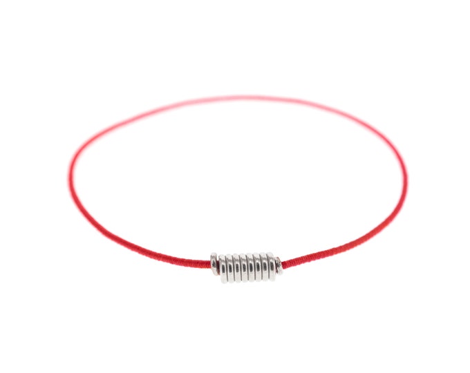 Elastic Tibetan Lucky Rope Bracelet for Ladies, Guys. Stretch Minimal Red String Bracelet. Good Luck Hiking Bracelet for Women, Men. 1mm