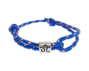 Stjärnteckenarmband Lejonet stjärntecken berlockarmband. Födelsedagshoroskopsmycken för kvinnor och män. Astrologi, födelsesymbolarmband, justerbart. 3 mm