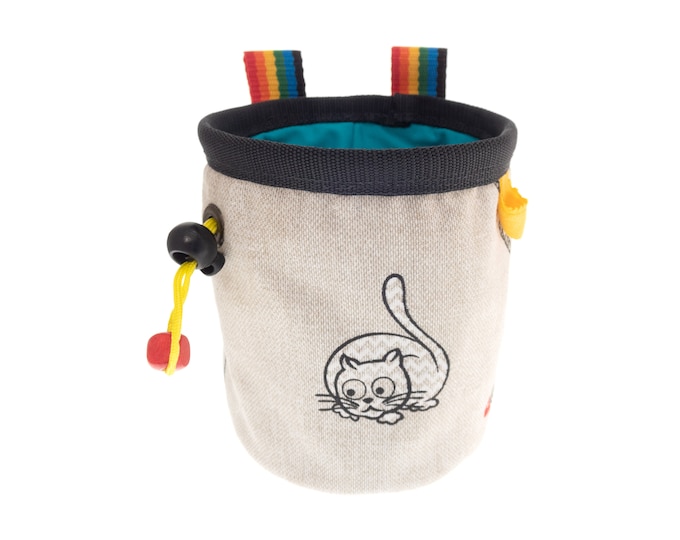 Climbing Gym Chalk Bag for Kids for Wall, Rock Climbing and Bouldering. Best Indoor Chalk Bag for Beginners. Attach to Harness, Belt. S Size