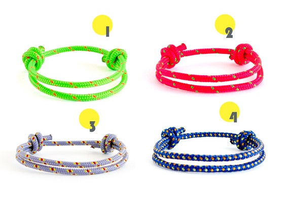 Surfer Bracelet for Guys Girl Men Surf Wristband Rope Style Knot