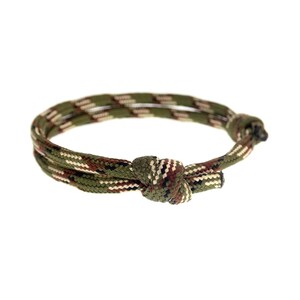 Men's Climbing Rope Bracelet. Double Rock Climbing Bracelet for Guys. Hiking Survival Gift. Men's or Women's Paracord Knot Jewelry. 4 mm image 6