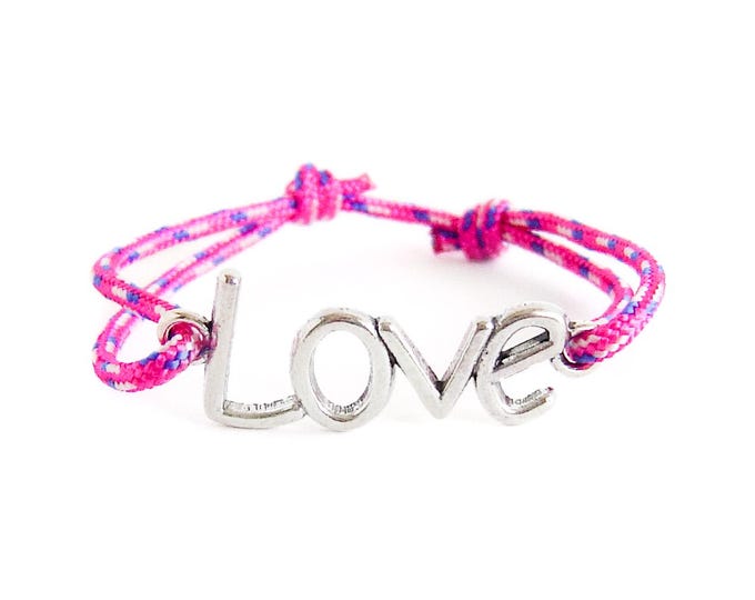 Love Bracelet Couples. Love Bracelet Men. Love Bracelet Women of Adjustable Rope. Eternity Cuff Gift for Girlfriend, His and Hers. 2 mm