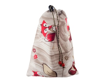 Fabric Toy Storage Bag, Childrens Kids Portable Sack. Small Toy Canvas Bag. H30/W22 cm