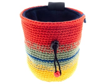Chalk Bag for Climbing Indoor Climbing, Trad Climb or Bouldering. Rock Climbing Gift for Woman, Lady, Size L