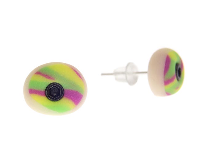 Climbing Extreme Earrings Tiny Rock Climbing Holds Jewelry. Sport Climb Gear. Unusual Mini Bouldering Crimps Ear Studs Neon. Climber Gift