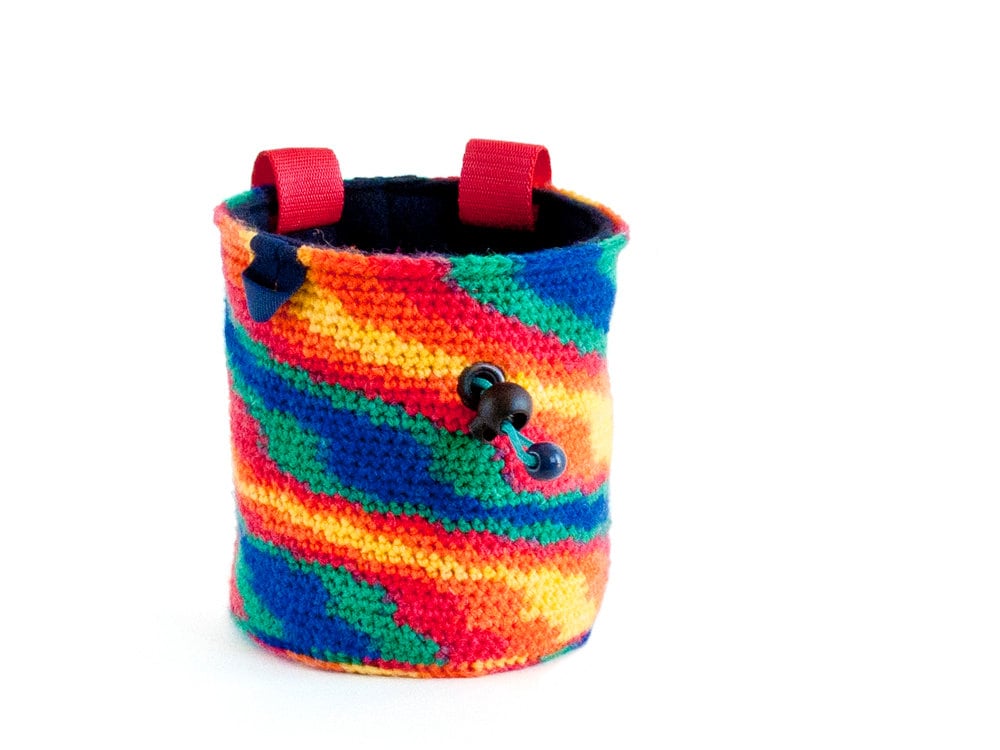 Chalk Climb Bag, Rock Climbing Bouldering Crochet Pouch, Best Unique