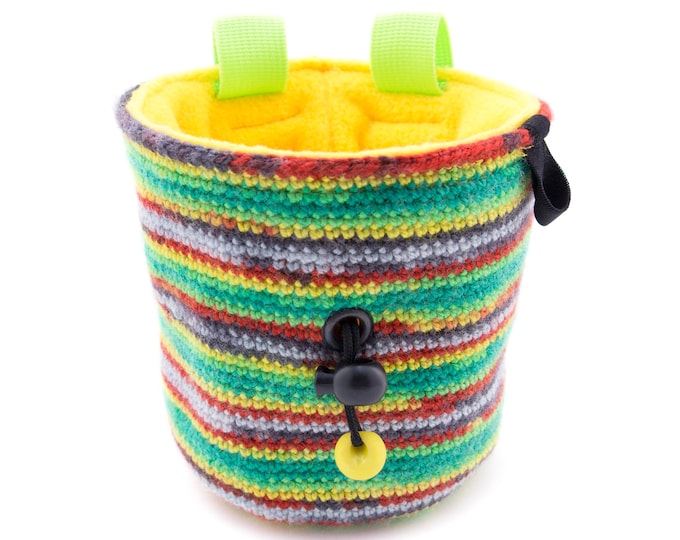 Gift For Climber, Rock Climbing Bag, Gymnastics Chalk Bag, Christmas Gift Climber, M Size