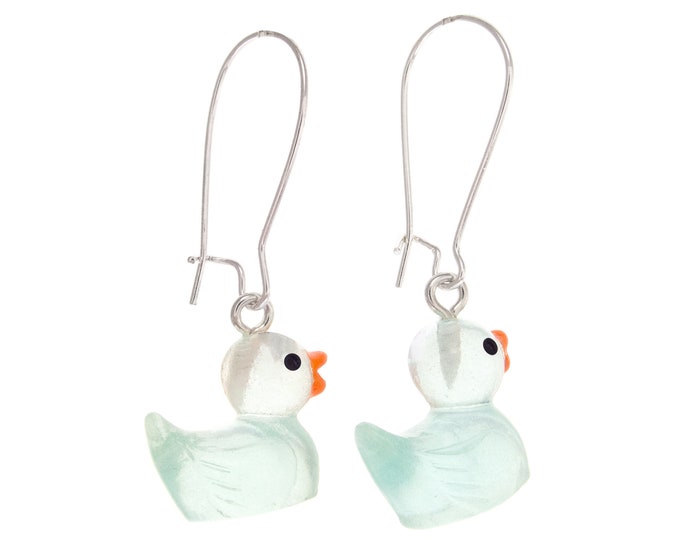 Earrings Female Programmer Gift. Rubber Duck Programming Girlfriend Gifts for Lady Debugging Software, Girl Computer Programmer or Developer