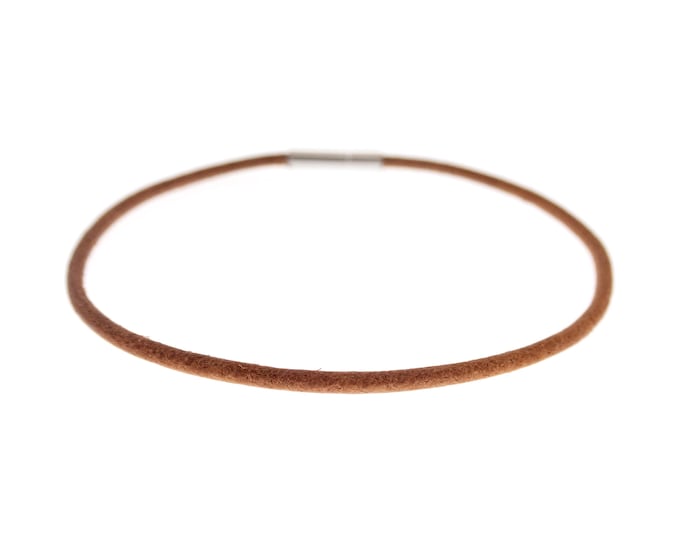 Leather Bracelet Men. Men's Fine Hand Bracelet of Brown Leather for Dad or Mom. Anniversary Gift. Bracelet for Large / Small Wrists