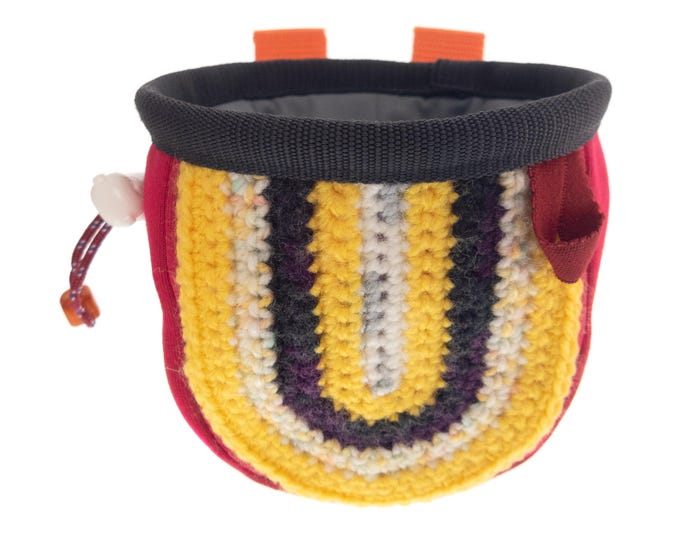 Small Chalk Bag Climbing, Girls Kids Toddler Chalkbag, Children Rock Climbing Pot. S Size