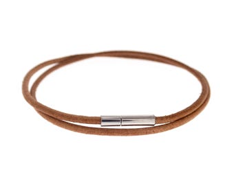 Leather Bracelet Wrap. Mens Casual Leather Bracelet. Adjustable Designer Double Bracelet with Clasp. Jewelry Gift for Ladies, Man, Guys