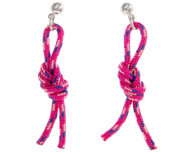 Rock Climbing Figure Eight Earrings Dangle Knot. Rock Climbing Jewelry. Infinity Rope Earrings Figure 8 Earrings Studs. 8 Knot Figure-Eight