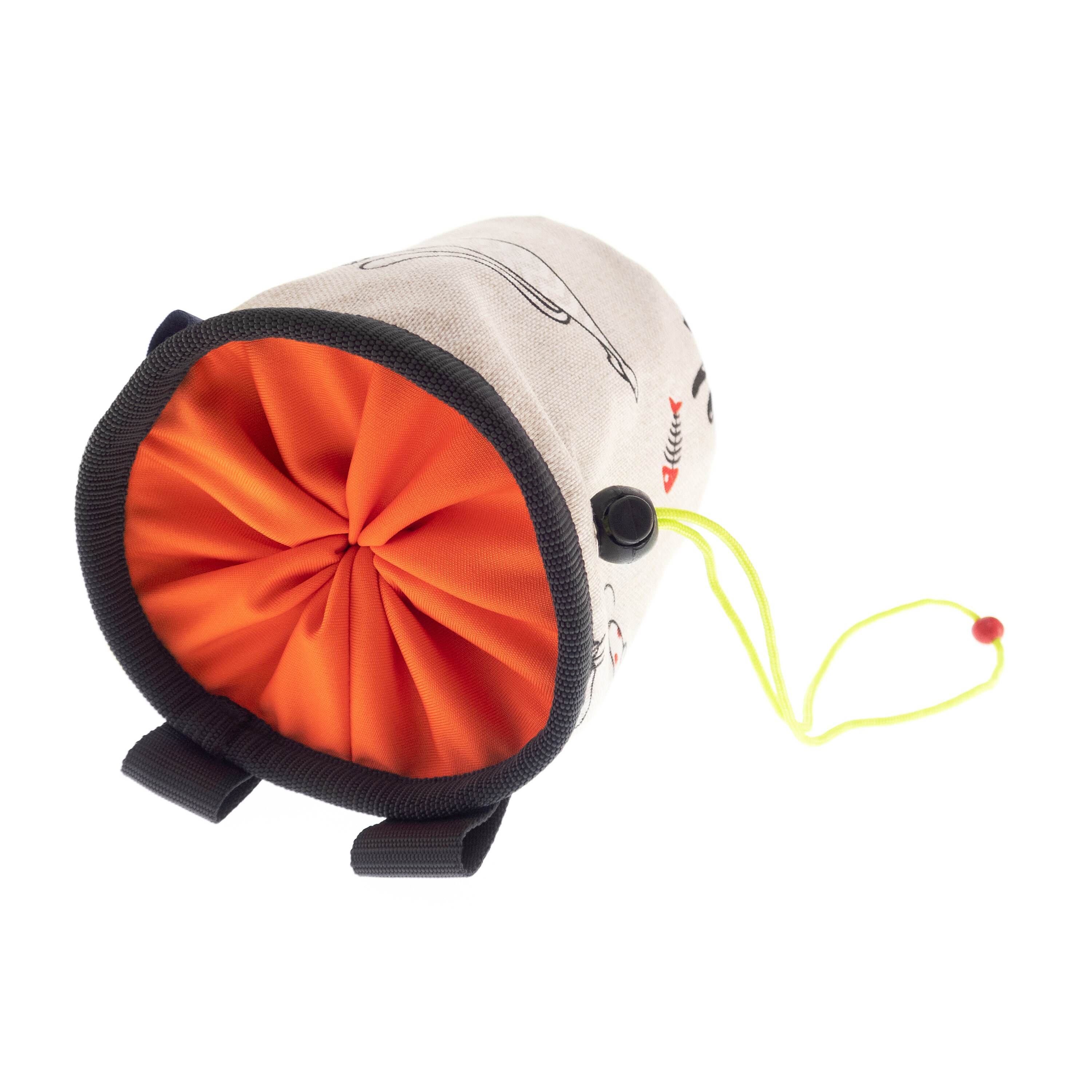Lightweight Chalk Bag with Cat. Rock Climbing Bag. Bouldering Bag