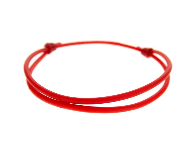 Tibetan Bracelet Men, Tibetan Bracelet Prayer, Tibetan Bracelet Rope With Knot For Men, Women, Red Braided Lucky Rope Of Silicone. 2 mm