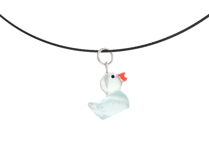 Debug Rubber Duck Necklace. Cute Necklace with Rubber Duck Duckie Pendant. Jewelry for Programming Women for Debugging in Coding Java, Js C#