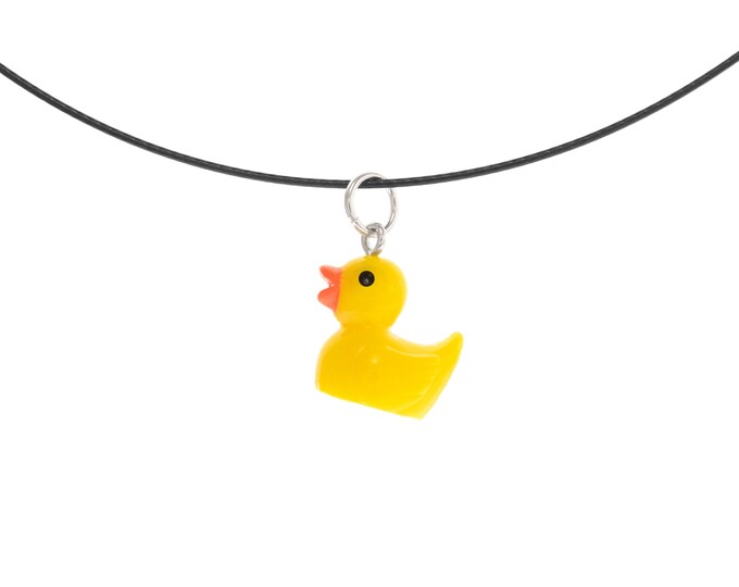 Coding Duck Necklace. Programmer Gift, Programming Yellow Rubber Duck Debugging Method for JavaScript, Java Code, Any Programming Language