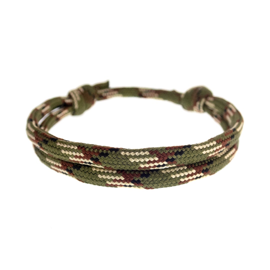 Men's Climbing Rope Bracelet. Double Rock Climbing Bracelet for Guys