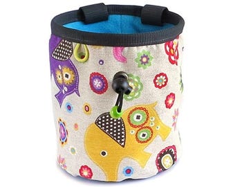 XL Bouldering Chalk Bag. Chalk Bucket for Rock Climbing. Climb Pouch. Climbing Purse