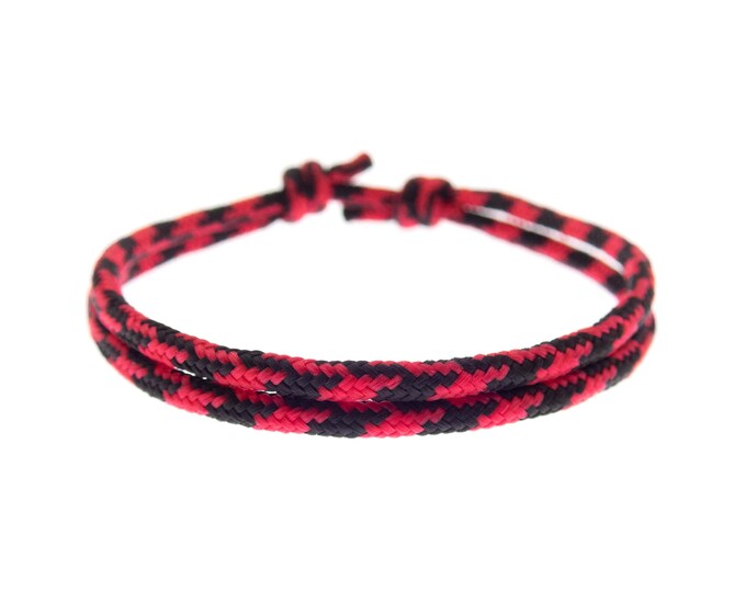Simple Bracelet for Boyfriend or Girlfriend, Ladies or Men Infinity Paracord Friendship Jewellery, Hand Love Knot Bracelet. 2 mm