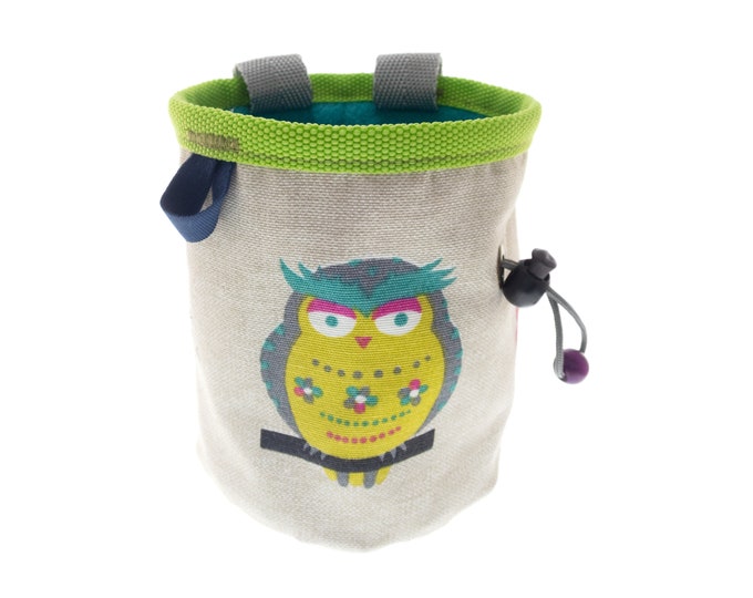 Climbing Accessories Gifts Chalk Bag, Cool Funny Christmas Presents for Rock Climbers, Unique Indoor Climb Gear. Size M