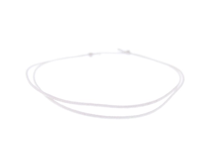 Thin String Bracelet for Men & Women. 0.8 mm Adjustable Slip Knot Cord, Minimalist Unisex Handmade Jewelry. 0.8mm